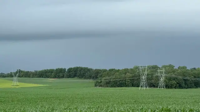 Video thumbnail for US: Storm Clouds Approach North Chili Amid Tornado Warning.