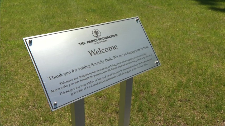 Video thumbnail for Serenity Gardens unveiled in East Islip