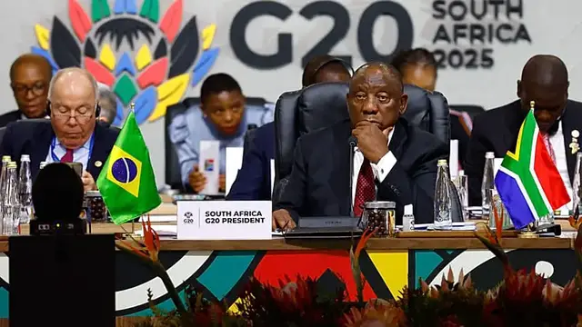 Video thumbnail for South Africa says shared goals outweigh differences as G20 ends