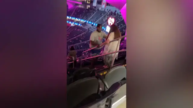 Video thumbnail for Man Helps Elderly Lady Walk Down Steps at Arena When She's Too Scared | Happily TV