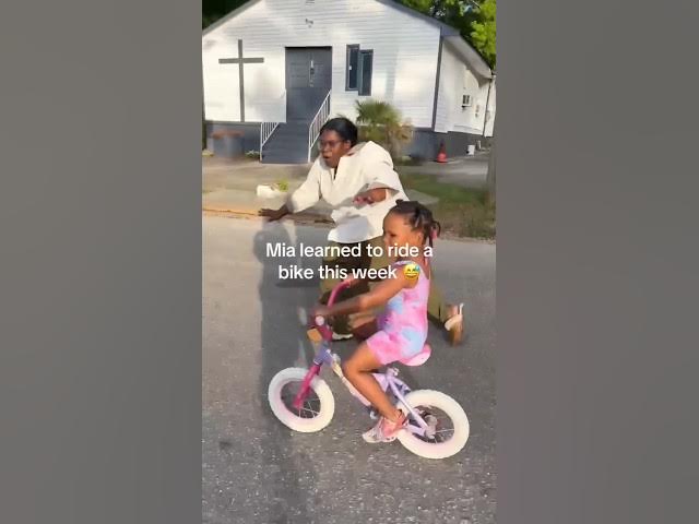 Video thumbnail for Mother Teaches Daughter to Ride a Bike… But This Happens 😱