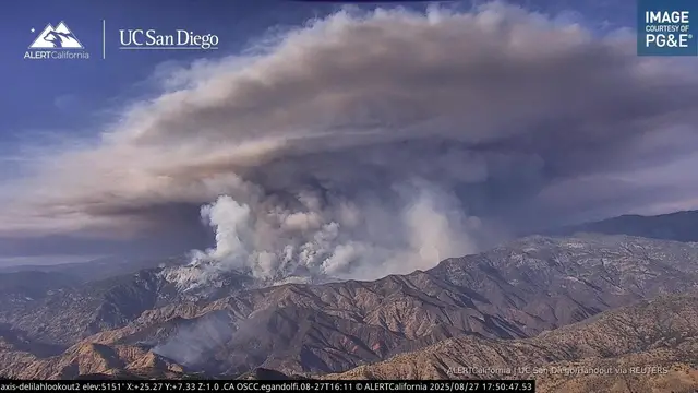'Video thumbnail for Firefighters race to protect 2,000-year-old sequoia grove from burning'