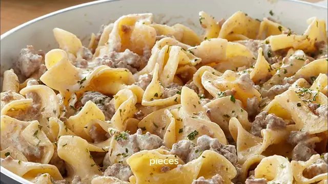 Video thumbnail for Creamy Beef and Noodles Recipe