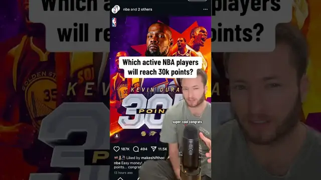 Video thumbnail for Which NBA Players will join the 30K Club?