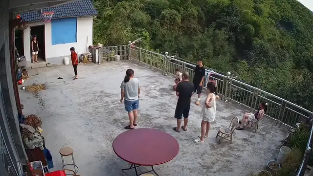 Video thumbnail for China: A basketball accidentally knocks a basin from a grandmother's hands.