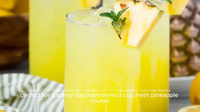 Video thumbnail for Pineapple Lemonade recipe