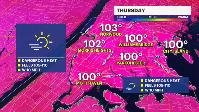 Video thumbnail for EXTREME HEAT: 100 degree temperatures expected today and Friday