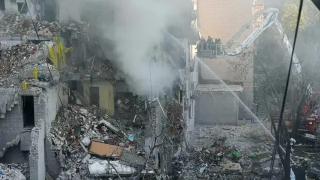 Video thumbnail for Kyiv residents reel after largest Russian attack on city kills at least 13
