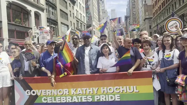 Video thumbnail for RAW Video: Kathy Hochul at 2026 Gay Pride March In New York City 2/2.