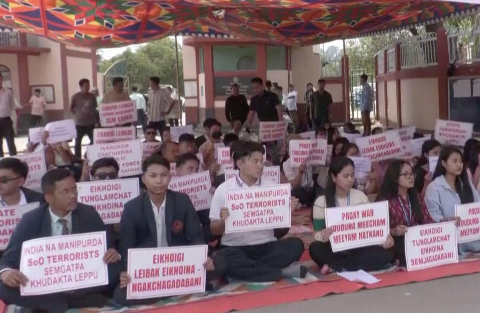 Video thumbnail for Church leaders killed in latest ethnic violence in India's Manipur