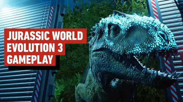 'Video thumbnail for Jurassic World Evolution 3: Jeff Goldblum Intro and Dinosaur Spotlight'