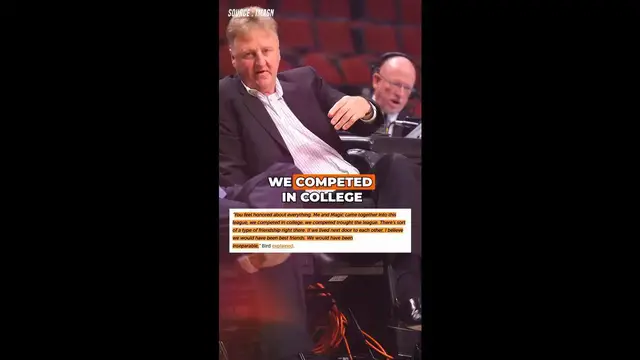'Video thumbnail for Larry Bird Believed He and Magic Johnson Would’ve Been Inseparable Growing Up'