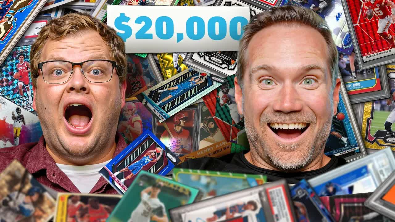 Video thumbnail for Sports Card Investor: $20,000 sports card buying challenge at the dallas card show: geoff vs. ryan!