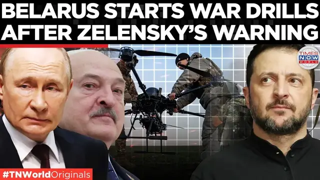Video thumbnail for BELARUS MILITARY DRILL: Lukashenko Calls Up Reservists For After Zelensky's Warning| Times Now World