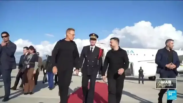 'Video thumbnail for Zelensky meets European leaders in Paris over Ukraine security guarantees'
