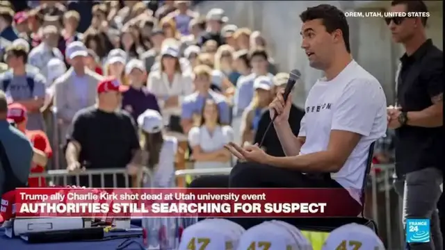 'Video thumbnail for Right-wing Trump ally Charlie Kirk shot dead at US university'