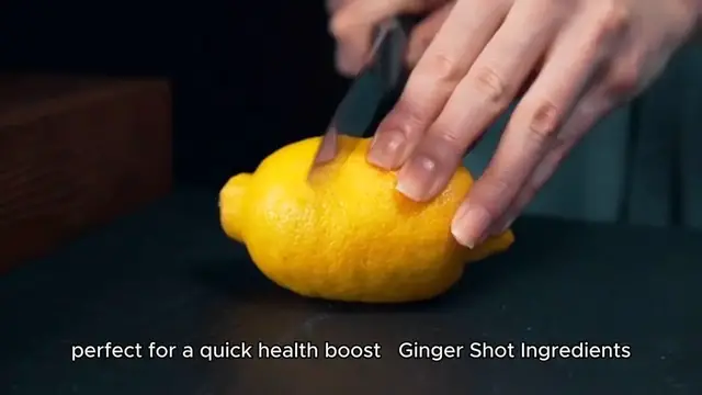 'Video thumbnail for Ginger shot recipe'
