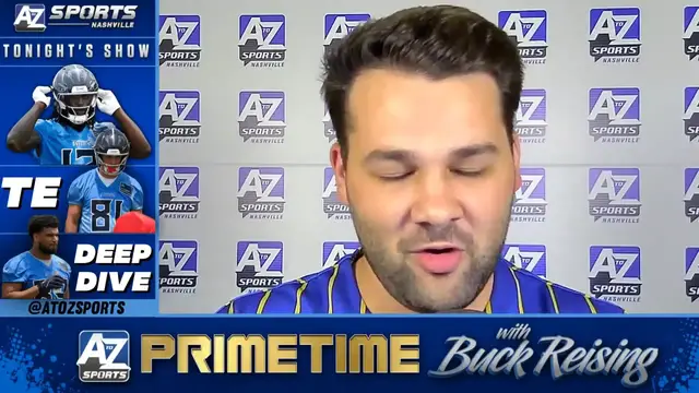 Video thumbnail for a to z sports nashville: titans tight ends analysis: whyle, helm & chig's contract year