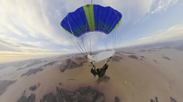 Video thumbnail for Jordan: Jordan hosts 1st int'l hot air balloon skydiving event over iconic red desert.