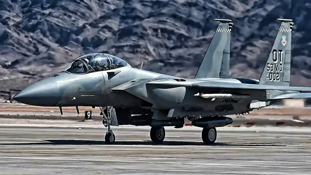 'Video thumbnail for F-15EX Eagle II • Integrate-Test-Evaluate • Nellis AFB'