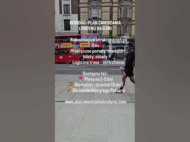 'Video thumbnail for Gotowe plany zwiedzania Londynu na www.planzwiedzanialondynu.com #londonwithkasia'