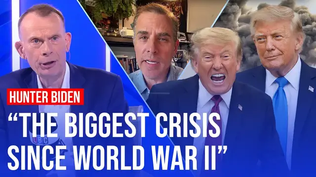 Video thumbnail for Hunter Biden: Trump is an 'existential threat' to the globe