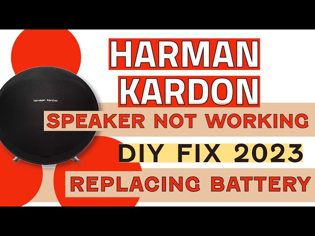 Video thumbnail for Harman Kardon Onyx Studio 4 - 8 Speaker Stop Working DIY FIX 2023 Replacing Battery Mainstream Ent