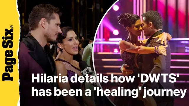 'Video thumbnail for Hilaria Baldwin details how 'DWTS' has been a 'healing' journey for family after 'hard' few years'