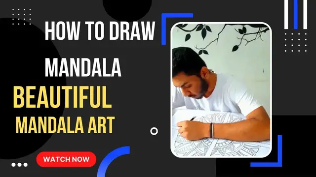 Video thumbnail for How to Draw an Easy Mandala | Easy Mandala Tutorial || || Relaxing Mandala Art ] quick art
