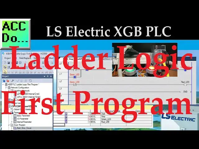 Video thumbnail for XGB PLC Ladder Logic First Program