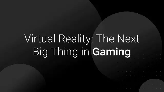 Video thumbnail for Virtual reality - The next big thing in gaming