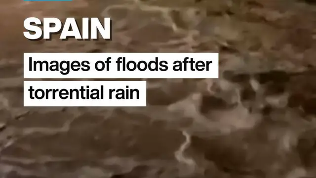 Video thumbnail for Spain: Images of floods after torrential rain