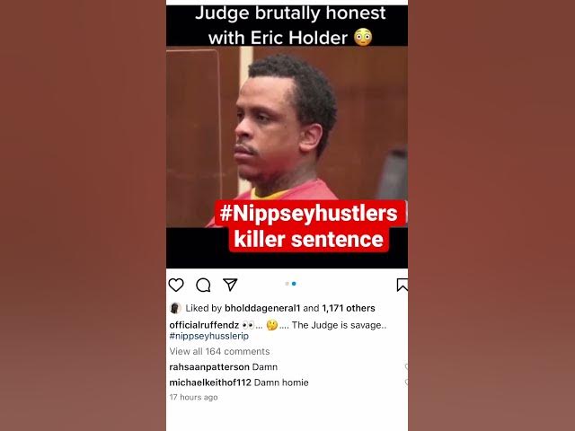 Video thumbnail for Judge told nippsey hustlers killer straight up what life would be like #foryou #shortsfeed