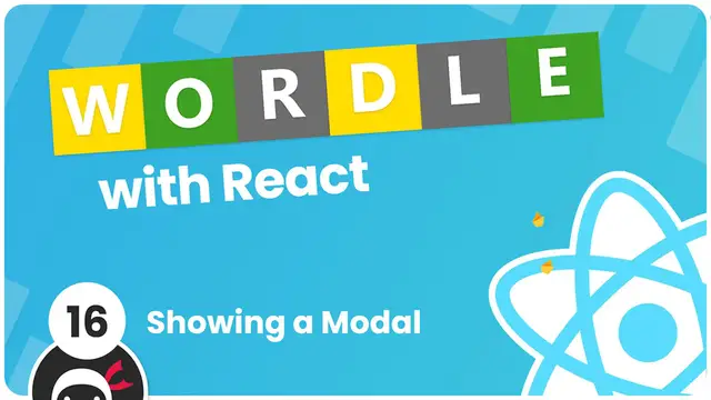 Video thumbnail for Make a Wordle Clone with React #16 - Making a Modal