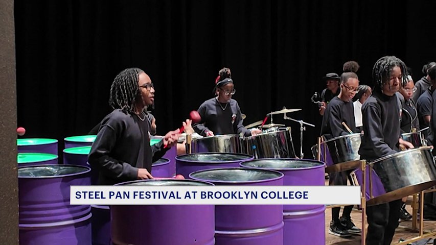 Video thumbnail for Students perform in Steel Pan Festival at Brooklyn College