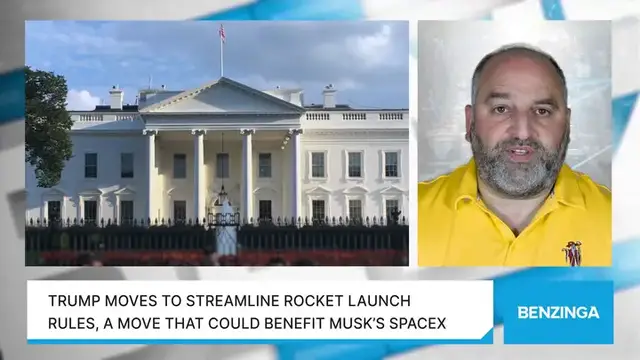 'Video thumbnail for Trump Moves To Streamline Rocket Launch Rules, A Move That Could Benefit Musk’s SpaceX'