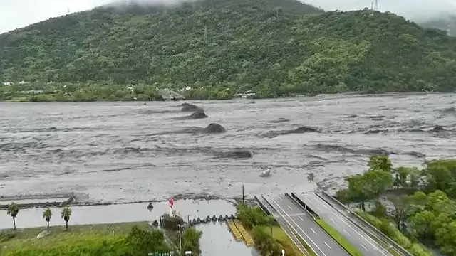 'Video thumbnail for Rescue efforts continue in Taiwan after Typhoon Ragasa flooding'