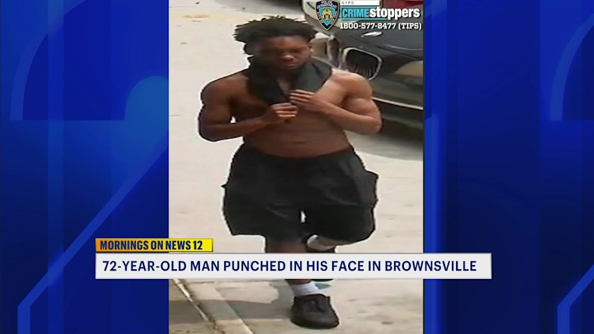 Video thumbnail for Man on the run after punching 72-year-old man in the face in Brownsville
