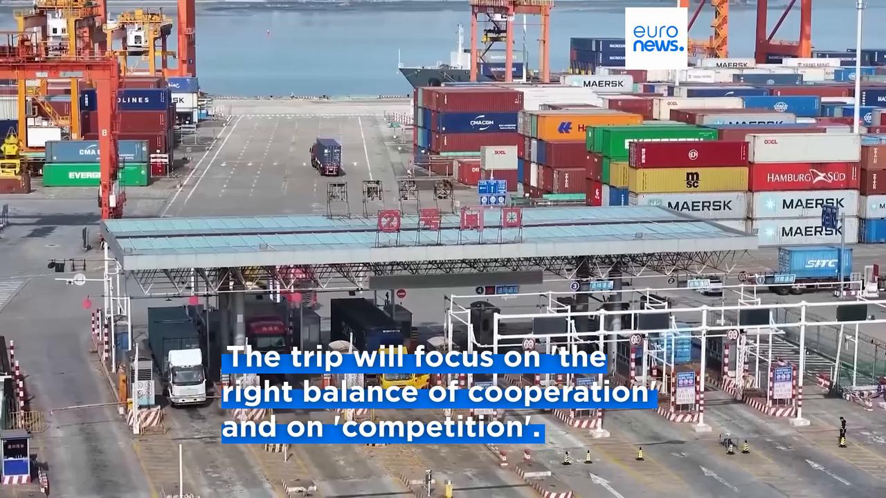 Video thumbnail for Friedrich Merz heads to China to reset strained trade relations