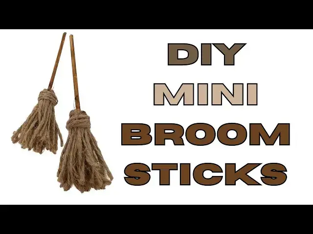 'Video thumbnail for DIY Mini Broom Stick'