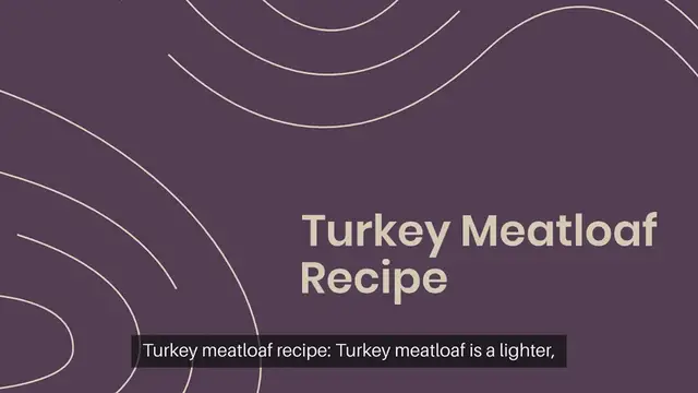 Video thumbnail for Turkey meatloaf recipe