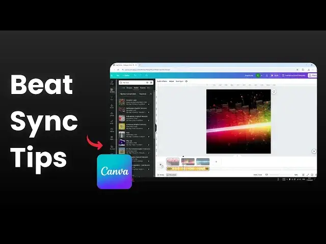 'Video thumbnail for How to Use Beat Sync in Canva'