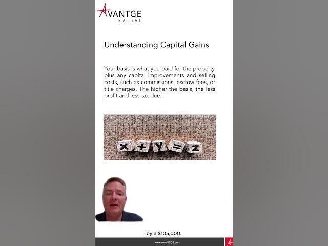 Video thumbnail for Real Estate Tax Strategy | Part 2 - Understanding Capital Gains #shorts