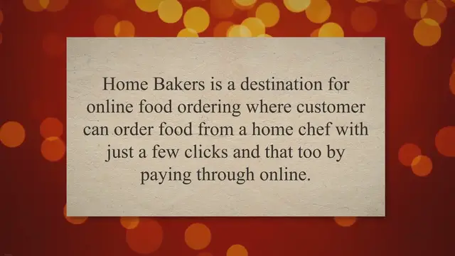 'Video thumbnail for Home Bakers – Online Food Order – Student Project Guidance & Development'