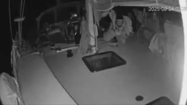 'Video thumbnail for Gaza aid flotilla hit by drone attacks and explosions, activists say'