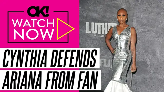 Video thumbnail for Cynthia Erivo Protects Ariana Grande From Fan Charging at Her at 'Wicked: For Good' Singapore Premiere: Watch