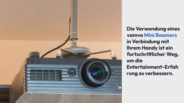 Video thumbnail for Vamvo Mini Beamer mit Handy verbinden: Effektiver Guide für alle Nutzer