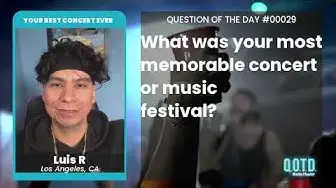 Video thumbnail for Luis' favorite concert was Post Malone, featuring Justin Bieber. Sign me up!