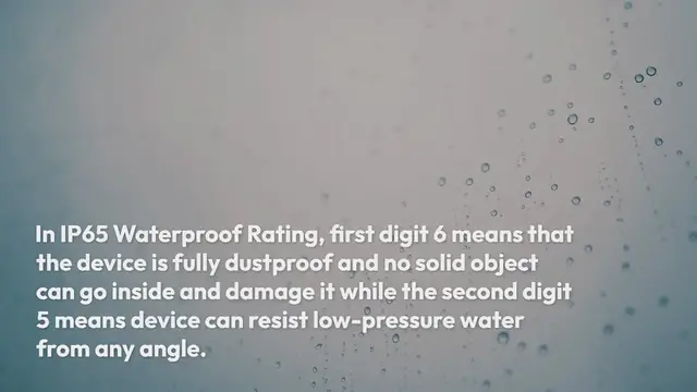 Video thumbnail for IP65 Waterproof Rating Explained