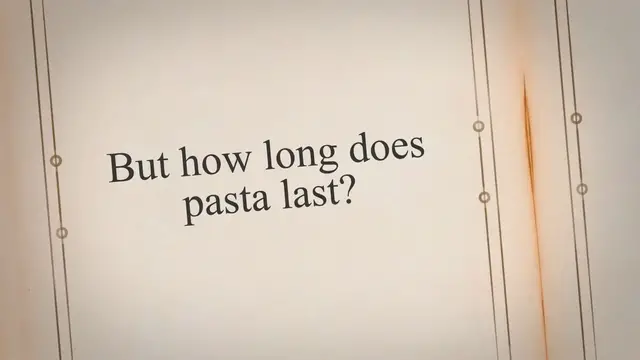 Video thumbnail for How to Keep Pasta Fresh and Safe to Eat